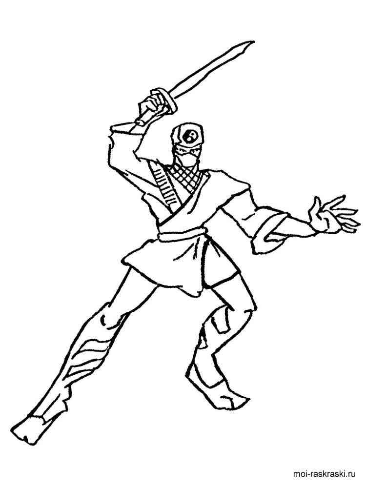 10 Ninja Cartoon Coloring Pages for Adventure Fans