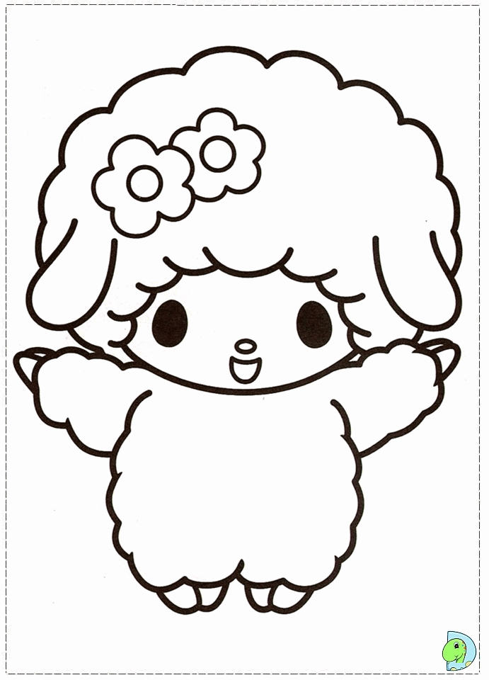 10 Sweet My Melody Cartoon Coloring Pages for a Delightful Coloring Adventure