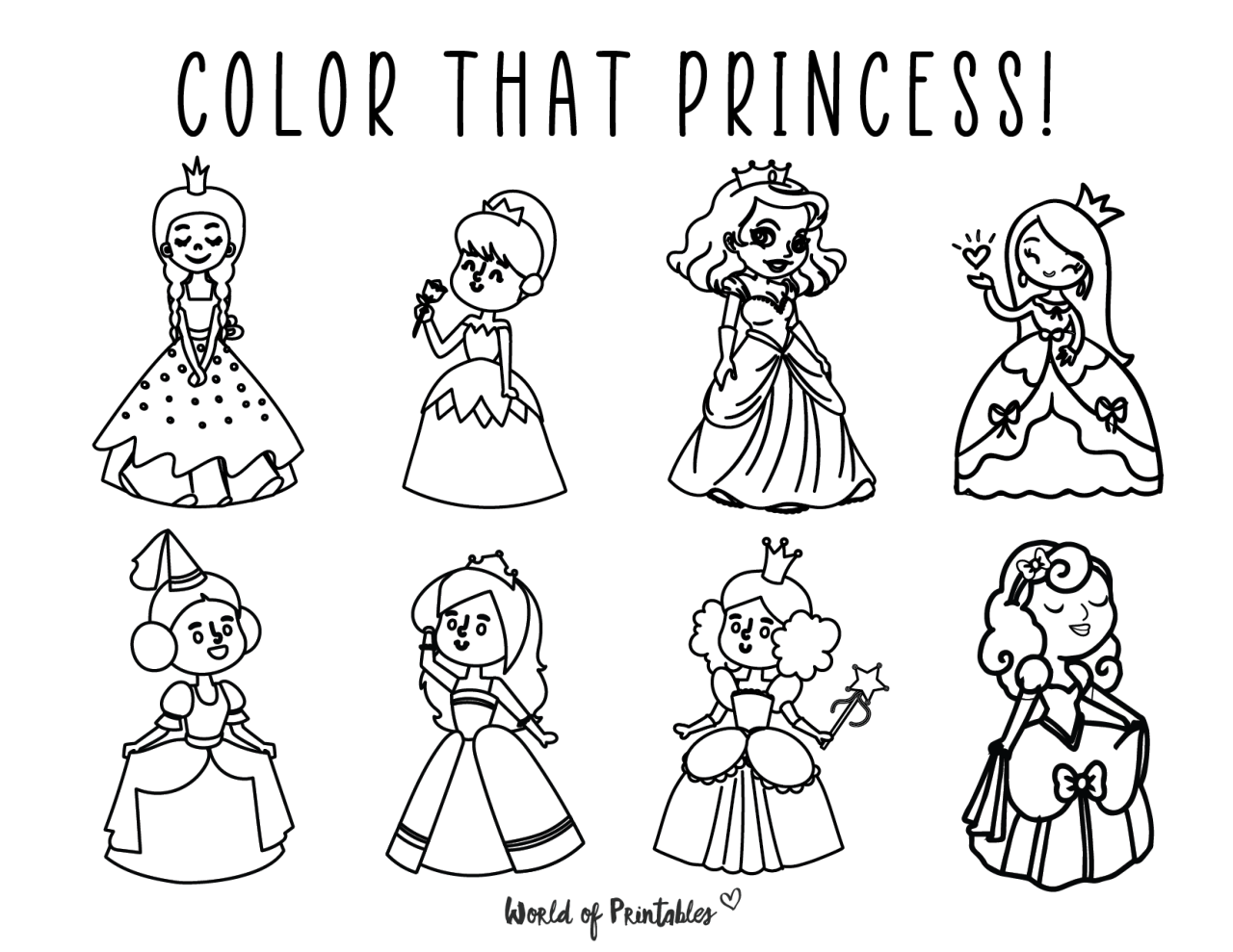 10 Enchanting Cartoon Princess Coloring Pages to Unleash Your Inner Artist