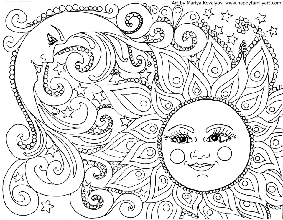 10 Simple Cartoon Coloring Pages for Grown Ups: Unwind and De-Stress