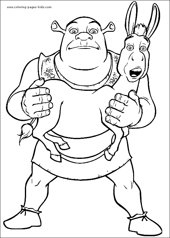 10 Hilarious Shrek Cartoon Coloring Pages to Print for Hours of Fun