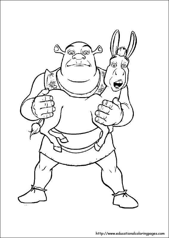 10 Hilarious Shrek Cartoon Coloring Pages to Print for Hours of Fun