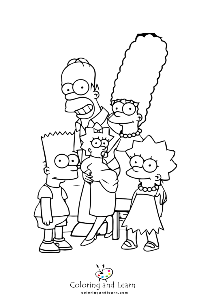 10 Hilarious Simpsons Coloring Pages for Devoted Fans