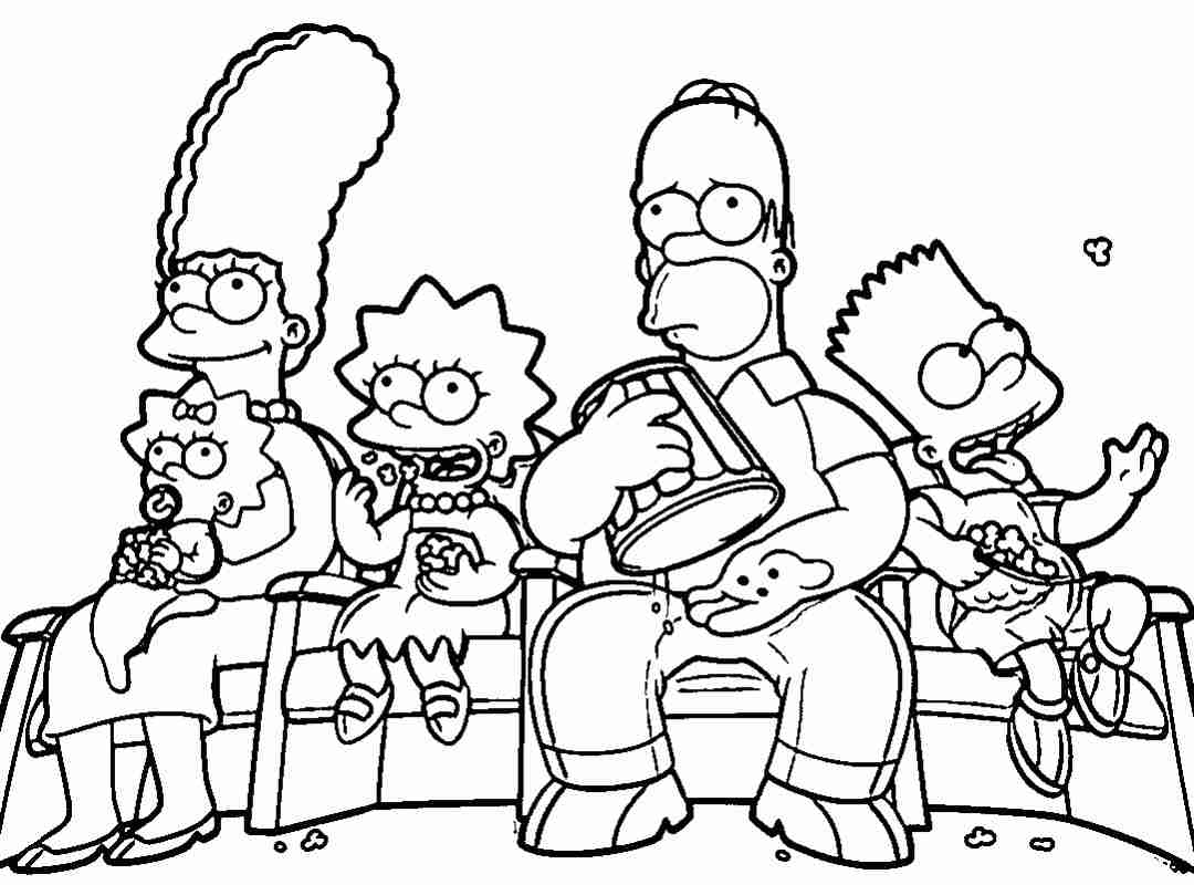 10 Hilarious Simpsons Coloring Pages for Devoted Fans