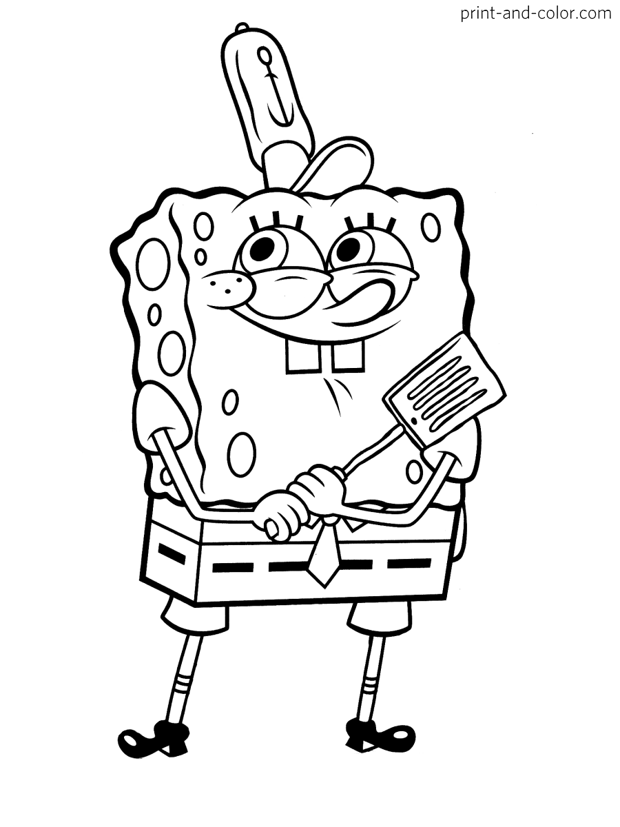 10 Classic SpongeBob Coloring Pages for Kids: Dive into Underwater Adventures