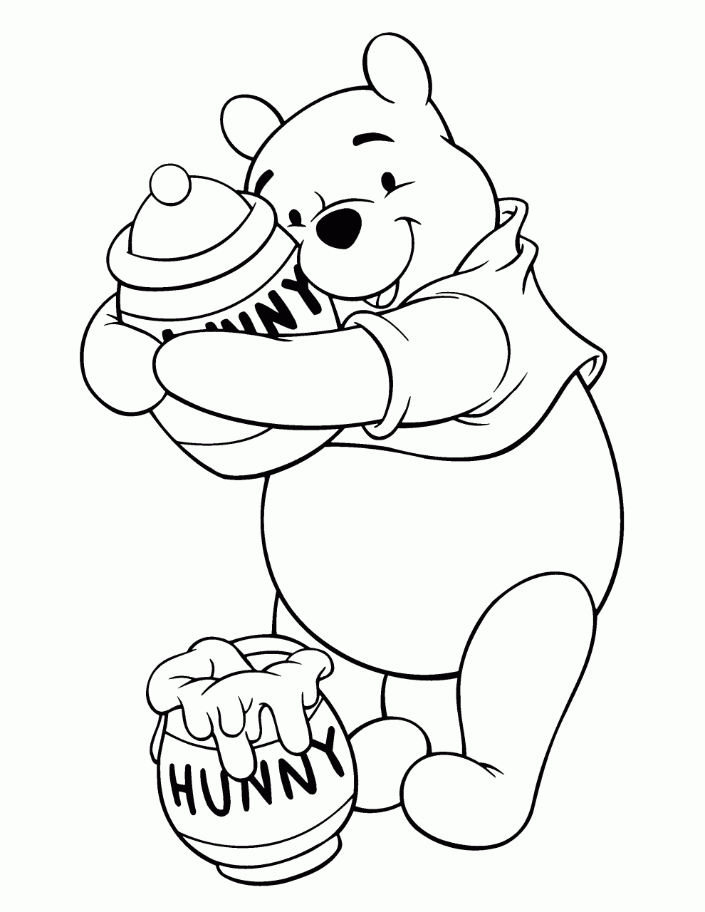 10 Winnie the Pooh Cartoon Coloring Pages for Fun and Adventure