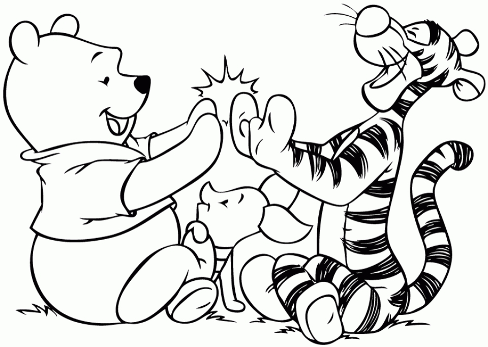 10 Winnie the Pooh Cartoon Coloring Pages for Fun and Adventure