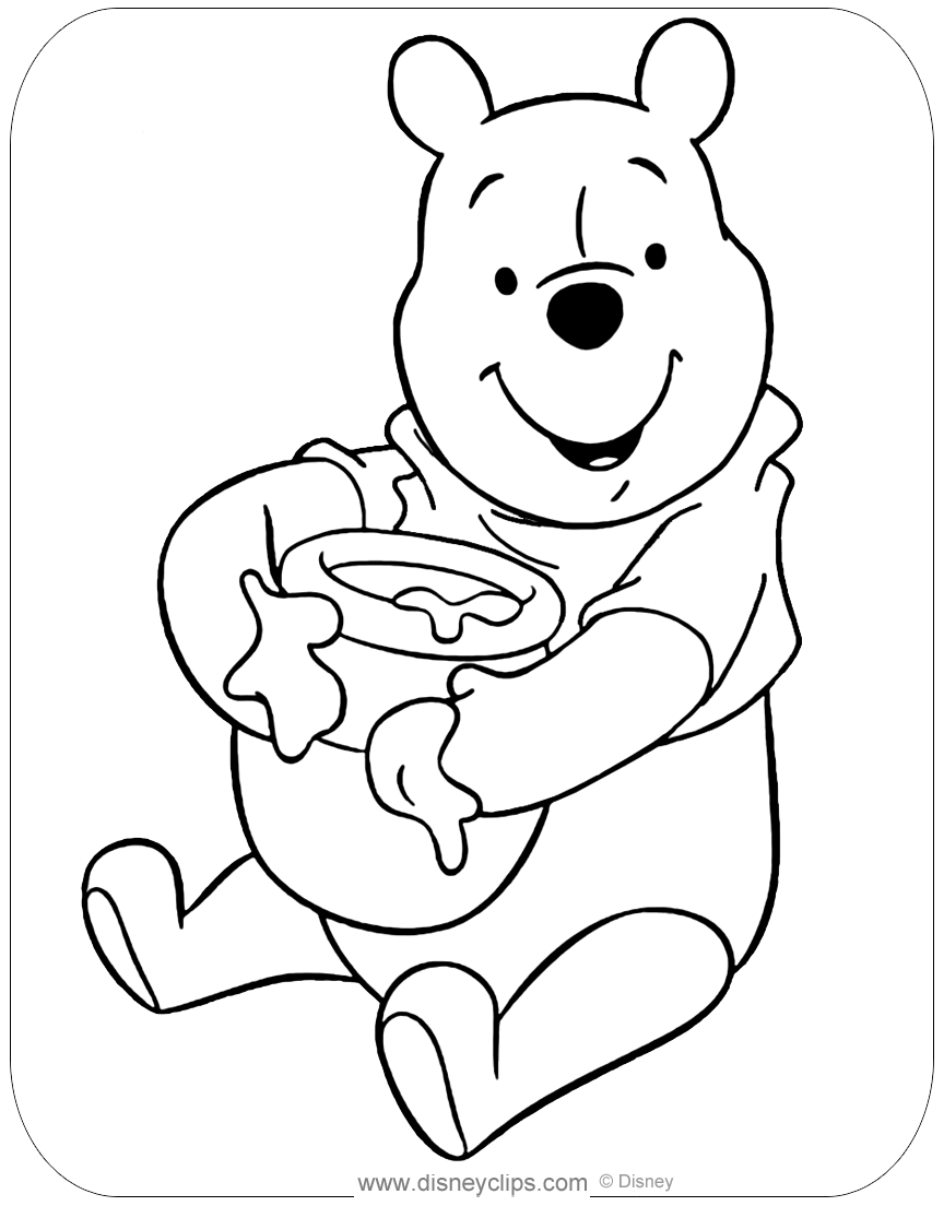 10 Winnie the Pooh Cartoon Coloring Pages for Fun and Adventure