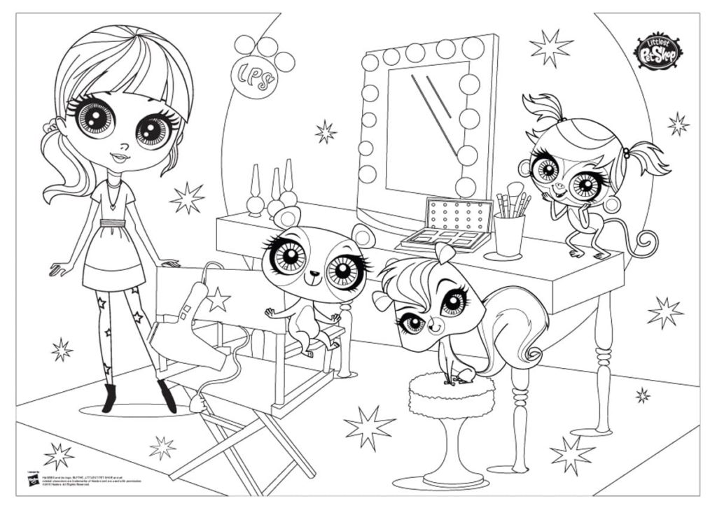 10 Littlest Pet Shop Cartoon Character Coloring Pages for Endless Creative Fun